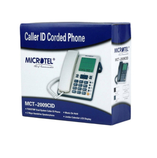 TEL WIRELESS MicroTel MCT-2009SID Phone with Dual Caller ID, 60-Group Memory, Calculator Price in Pakistan | LAPTAB