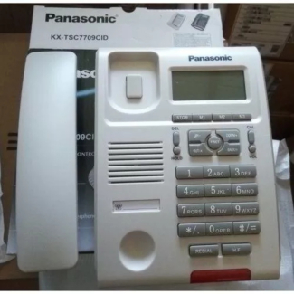 Panasonic KX-TSC7709CID Corded Phone with 2-Line LCD, Caller ID, Speakerphone Price in Pakistan | LAPTAB