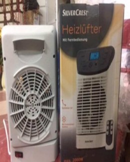 Silver Crest Heizlufter Max 2000W Heater with Cool/Warm/Hot Settings and Tip Over Safety