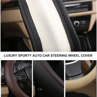 Car Steering Wheel Cover with Needles and Thread, Soft, Wear-Resistant, Comfortable Grip Price in Pakistan | LAPTAB