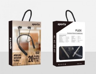 uflex V32 Magnetic Bluetooth Stereo Handsfree with 10-Hour Playtime and Built-in Battery Price in Pakistan | LAPTAB