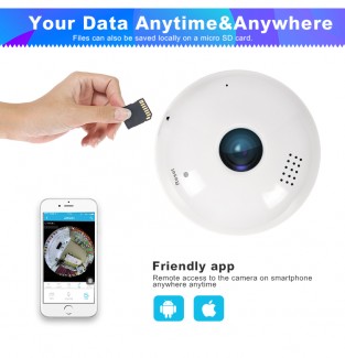 LED Bulb CCTV Camera with Motion Detection, 360? View, Two-Way Audio, Mobile Alerts Price in Pakistan | LAPTAB