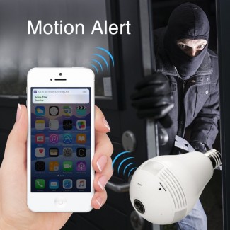 LED Bulb CCTV Camera with Motion Detection, 360? View, Two-Way Audio, Mobile Alerts Price in Pakistan | LAPTAB