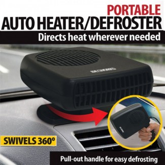 Electric Car Heater Defroster with Retractable Handle, Brushless Motor, 58.95-Inch Cord