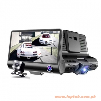 WDR Dashcam 3 Camera Lens Car DVR Full HD 1080P with Infrared Night Vision and Built-In Stereo Price in Pakistan | LAPTAB