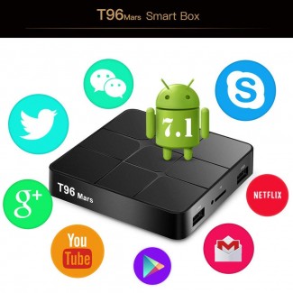 T96 Pro Mars Android 7.1.2 TV Box Quad Core 2GB RAM 16GB ROM 4K UHD Output Price in Pakistan | LAPTAB