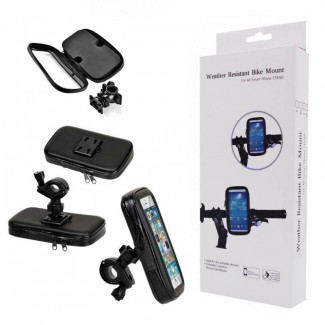 Smartphone Weather Resistant Bike Mount with 360-Degree Rotation for Standard Phones