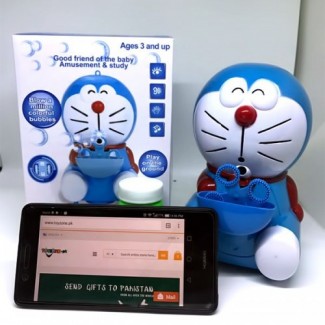 Doraemon Bubble Maker with Colorful Light-Up Bubbles, Battery Operated Price in Pakistan | LAPTAB