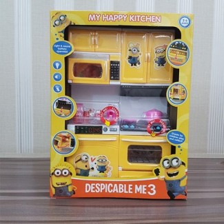 Minion My Happy Kitchen Mini Playset with Light, Sounds, Cookware, and Openable Cabinets Price in Pakistan | LAPTAB