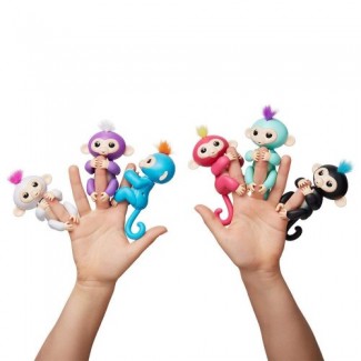 Fingerlings Interactive Baby Boris Monkey Toy ? Blue with Soft Orange Hair, Finger-Hanging Pet Price in Pakistan | LAPTAB