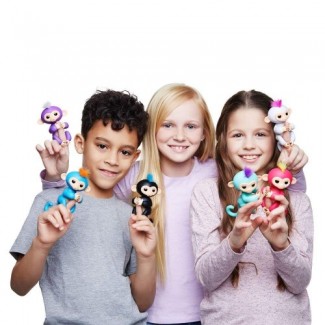 Fingerlings Interactive Baby Boris Monkey Toy ? Blue with Soft Orange Hair, Finger-Hanging Pet Price in Pakistan | LAPTAB