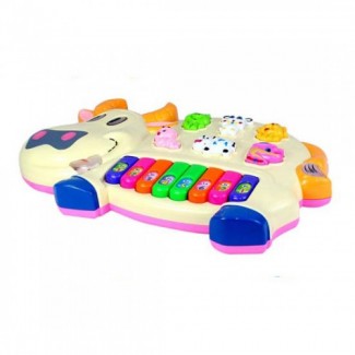 Planet of Toys Musical Cow Piano for Toddlers with Animal Sounds, Lights, and Music Price in Pakistan | LAPTAB