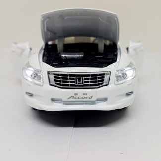 1:32 Scale Metal Alloy Honda Accord Diecast Car with Sound, Light, and Pull-Back Function