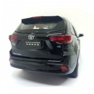 Toyota Highlander Die-Cast Model Car with Sound, Light, and Opening Doors, Metal Alloy, 15 cm