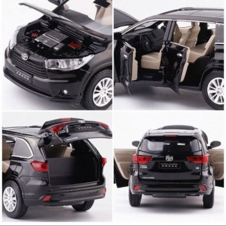 Toyota Highlander Die-Cast Model Car with Sound, Light, and Opening Doors, Metal Alloy, 15 cm Price in Pakistan | LAPTAB