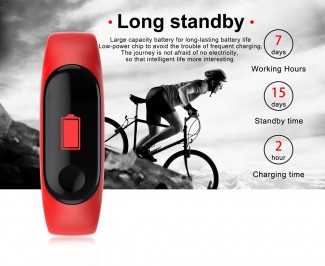 M3 Smart Bracelet with Blood Pressure, Heart Rate, Sleep Monitoring, Call and Message Alerts Price in Pakistan | LAPTAB