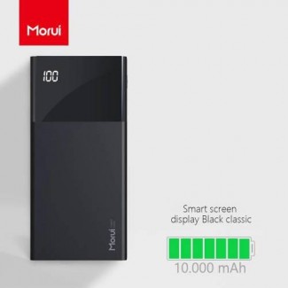 Morui ML20 10000mAh Lithium Polymer Power Bank with LED Display and Slim Design Price in Pakistan | LAPTAB