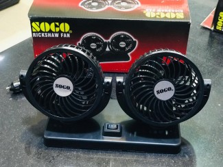 Sogo Rickshaw Fan with 360? Rotation, Lightweight, Quiet, Low Power Use