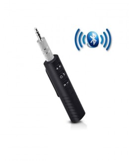 Audio Jack Music Bluetooth Receiver B09 with Call and Music Control Buttons, Black Price in Pakistan | LAPTAB