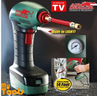 Aircompressor Air Dragon 12V Car Tyre Inflator with LED Light and 14ft Cable
