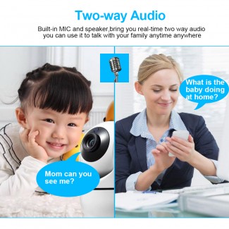 IP Wireless 3D Tracking Mini Camera Y4C-ZA 2MP HD 1080P with Motion Auto Tracking and Night Vision Price in Pakistan | LAPTAB