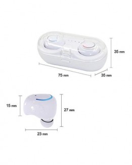 QI8 Twins Bluetooth Earbuds with Charger Box, Dual Device Connection, Voice Prompts Price in Pakistan | LAPTAB