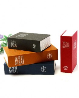 NEW Brown Creative Dictionary Book Hidden Safe With Lock - Small Size To Hide Cash & Valuables 11 thumbnail image