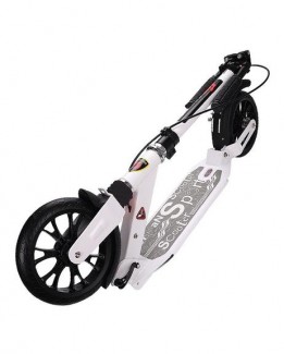 Aluminium PU Wheels Adult Kick Scooter with Hand Brake, Dual Suspension, Foldable Frame, and Rear Disc ABS Brake Price in Pakistan | LAPTAB