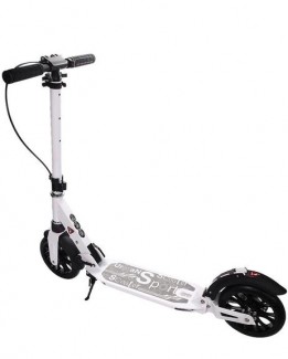 Aluminium PU Wheels Adult Kick Scooter with Hand Brake, Dual Suspension, Foldable Frame, and Rear Disc ABS Brake Price in Pakistan | LAPTAB