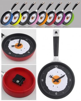 Creative Omelette Frying Pan Wall Clock with Kitchen Egg Design, ABS Material Price in Pakistan | LAPTAB