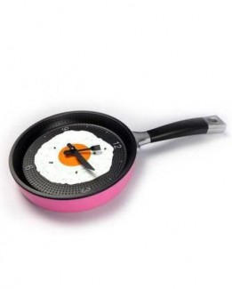 Creative Omelette Frying Pan Wall Clock with Kitchen Egg Design, ABS Material Price in Pakistan | LAPTAB