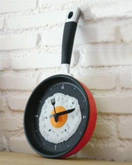 Creative Omelette Frying Pan Wall Clock with Kitchen Egg Design, ABS Material Price in Pakistan | LAPTAB