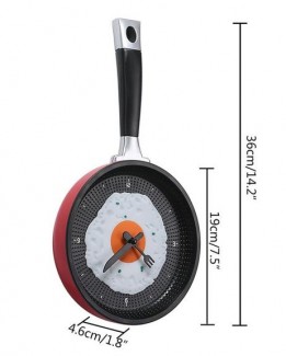 Creative Omelette Frying Pan Wall Clock with Kitchen Egg Design, ABS Material Price in Pakistan | LAPTAB