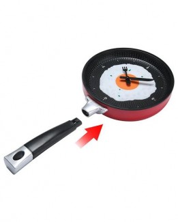 Creative Omelette Frying Pan Wall Clock with Kitchen Egg Design, ABS Material Price in Pakistan | LAPTAB