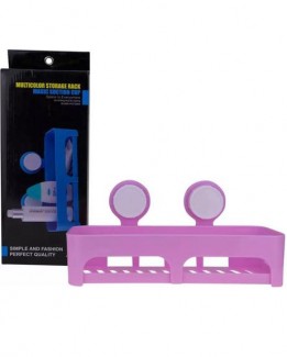 Multicolor Storage Rack with Magic Suction Cup, No-Drill Bathroom Organizer, Lightweight and Durable Price in Pakistan | LAPTAB