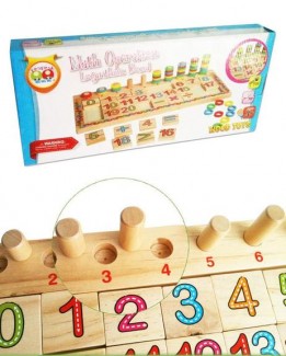 Wooden Teaching Logarithmic Board with Colorful Multiplication Blocks for Early Learning Price in Pakistan | LAPTAB