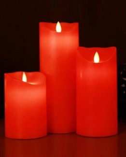 Electric Wax Candle Large Red ? Battery Operated, Safe Soft Glow with Home Fragrance Price in Pakistan | LAPTAB