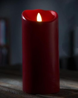 Electric Wax Candle Medium Red ? Battery Operated, Safe Soft Glow, Home Fragrance Price in Pakistan | LAPTAB