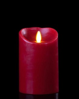 Electric Wax Candle Medium Red ? Battery Operated, Safe Soft Glow, Home Fragrance Price in Pakistan | LAPTAB