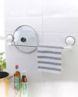 Rough Wall Surface Corners Towel Rack with Magic Suction Cup, No Drilling Needed Price in Pakistan | LAPTAB