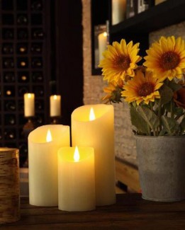 Electric Wax Candle Small Off White ? Flameless, Safe for Kids and Pets, Home Fragrance Price in Pakistan | LAPTAB