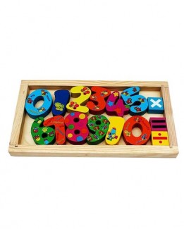 Wooden Counting Block Board with Numbers 0-9 and Math Symbols for Kids Learning Price in Pakistan | LAPTAB
