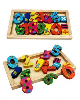 Wooden Counting Block Board with Numbers 0-9 and Math Symbols for Kids Learning Price in Pakistan | LAPTAB