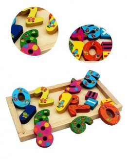 Wooden Counting Block Board with Numbers 0-9 and Math Symbols for Kids Learning Price in Pakistan | LAPTAB
