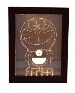 Doraemon Acrylic Frame - Brown