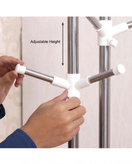 Stainless Steel Clothes and Handbag Rack with 4 Hooks for Small Spaces Price in Pakistan | LAPTAB