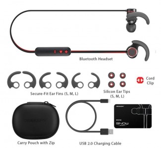 Geekery Snow E21 Wireless Bluetooth Earphones with Magnetic Design, Sweat Proof, Built-in Mic Price in Pakistan | LAPTAB