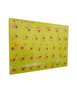 Wooden Urdu Alphabet Puzzle Board for Kids Learning and Safe Play