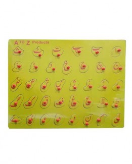 Wooden Urdu Alphabet Puzzle Board for Kids Learning and Safe Play Price in Pakistan | LAPTAB