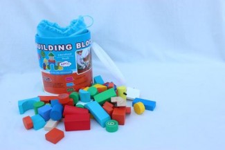 Wooden Advanced Building Block Set, 50 Pieces, Safe Water-Based Paint, Develops Motor Skills and Creativity Price in Pakistan | LAPTAB